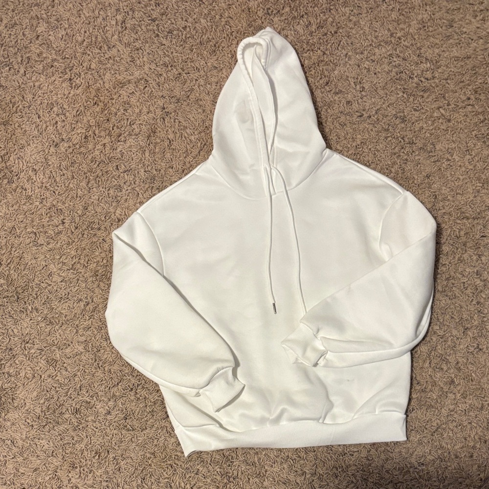 SHEIN Classic White Hoodie